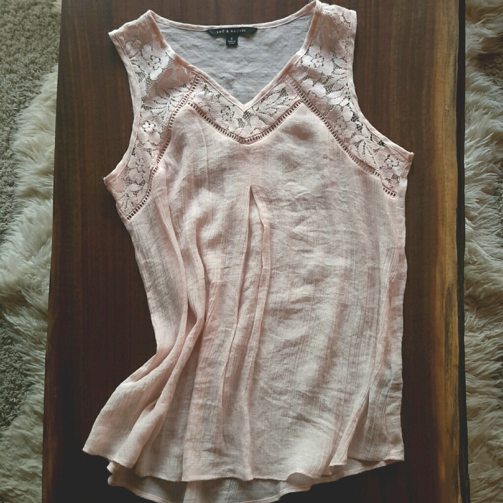 Light pink lace tank